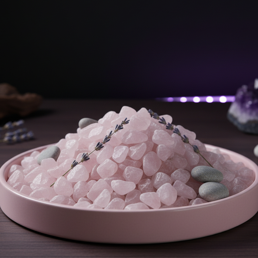 Đá Thạch Anh Hồng tự nhiên (Rose Quartz) - Giúp hòa hợp, chữa lành tinh thần, đá năng lượng tình cảm