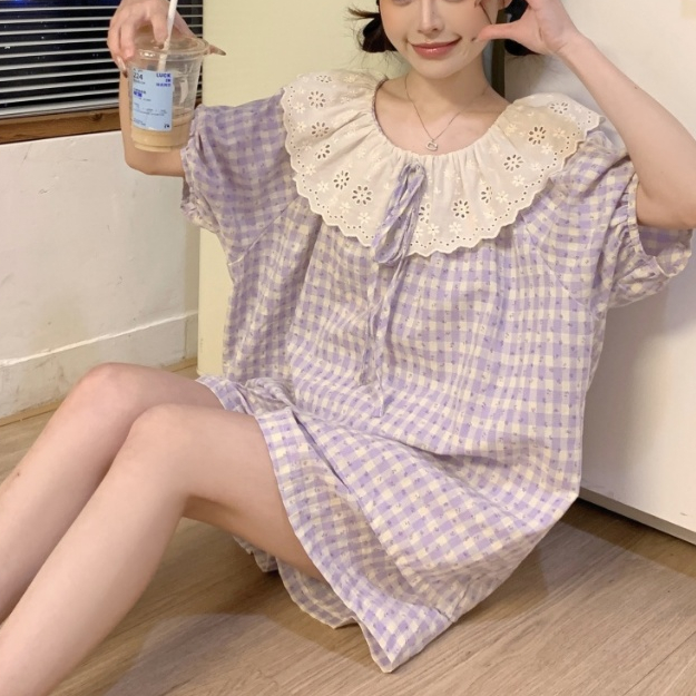 Đồ Bộ Pijama Ngủ Nữ Mùa Hè Quần Đùi Tay Đùi Thắt Nơ Mềm Mát Form Rộng Nhiều Size Dáng Xinh – PONA