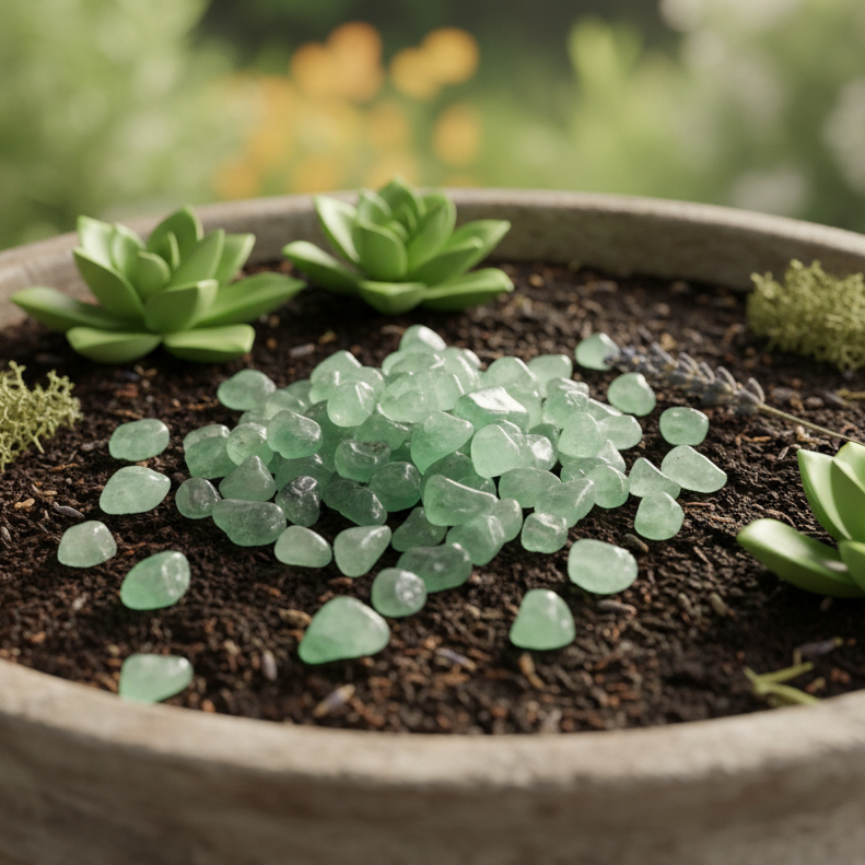 Đá Thạch Anh Xanh Lục tự nhiên (Aventurine) - Thu hút vận may, tự tin giao tiếp và thư giản, làm dịu