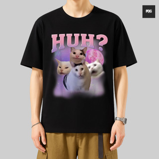 Áo Thun Meme Mèo Hài Hước Mèo Cat Huh, Áo Thun Oversize Hài hước, Premium Cotton 4 Chiều Nam Nữ