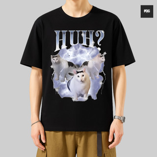 Áo Thun Meme Mèo Hài Hước Mèo Cat Huh, Áo Thun Oversize Hài hước, Premium Cotton 4 Chiều Nam Nữ