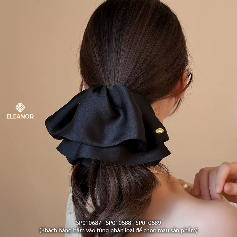 Kẹp tóc nữ càng cua Eleanor Accessories lụa satin sang trọng phụ kiện tóc 10687