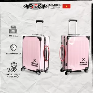 Trùm bọc vali nhựa 20-24-28-30 inch trong suốt có dây kéo các khe mới sang trọng M.E.N {Hàng tốt}