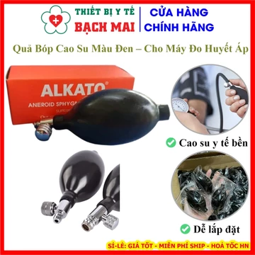 Quả Bóp Cao Su Màu Đen Cho Máy Đo Huyết Áp Cơ ALPK2 ALKATO MICROLIFE YUWELL Phụ Kiện Y Tế Thay Thế