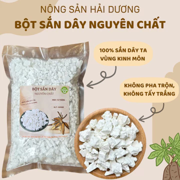 Bột Sắn Dây Nguyên Chất 100% - 1kg 500gr Bột sắn dây Hải Dương organic - Nông Sản Hải Dương