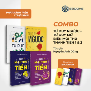 Sách - Combo 4 Cuốn: Tư Duy Ngược + Tư Duy Mở + Biến Mọi Thứ Thành Tiền Quyển 1 + Quyển 2 - Người Trí Thức | Sbooks