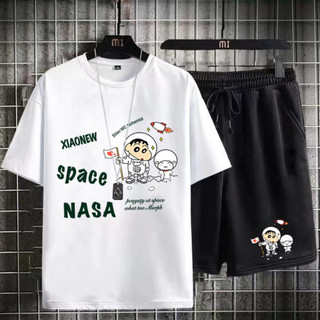 ⚡️ HOTTTT ⚡️ Bộ Thể Thao Nam Nữ Chất Thun Mè 4 Màu, Sét Đồ Mặc Nhà mát Nhẹ In Chữ SPACE BC