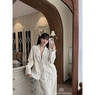 kẹp tóc nơ 3 cánh chỉ viền nhẹ nhàng công chúa