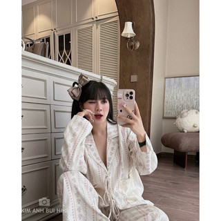 kẹp tóc nơ 3 cánh chỉ viền nhẹ nhàng công chúa