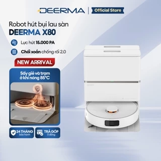 [LIVE] Robot hút bụi lau sàn đa năng Deerma X80 lực hút 15.000Pa điều khiển từ xa qua Mi Home App - Bảo hành 24 tháng