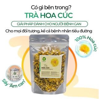 Trà Hoa Cúc Sunbeleaf - Giúp Ngủ Ngon, Hỗ Trợ Tiêu Hóa, Giảm Viêm Và Đau Nhức Xương Khớp - Túi Zip 100g