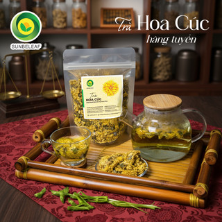 Trà Hoa Cúc Sunbeleaf - Giúp Ngủ Ngon, Hỗ Trợ Tiêu Hóa, Giảm Viêm Và Đau Nhức Xương Khớp - Túi Zip 100g