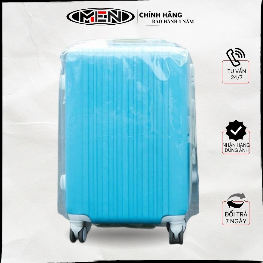Túi bọc vali nhựa trong 18-20-22-24-26-28-30 inch trơn và có viền đen M.E.N chống nước {FREESHIP}