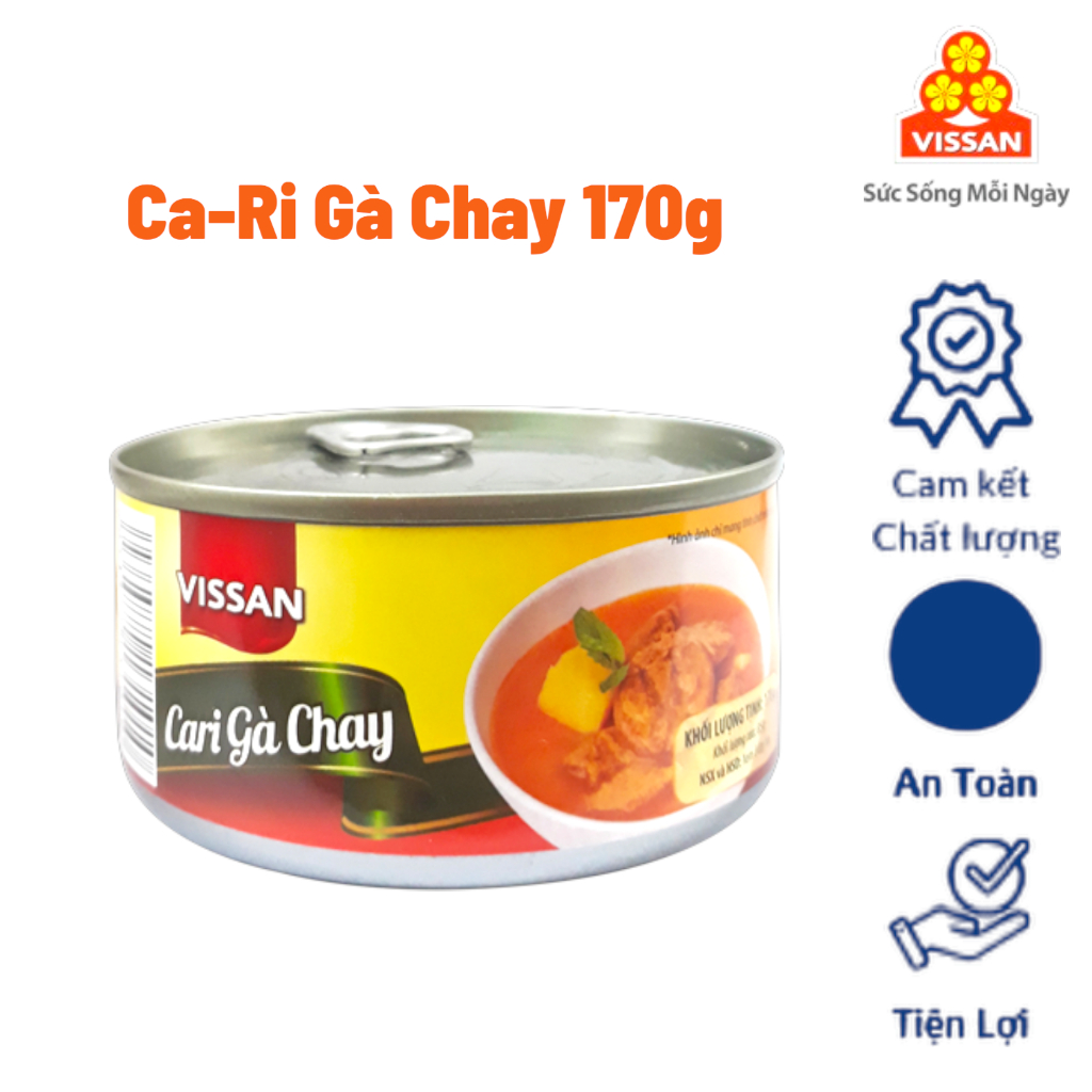 Vissan Combo 5 Hộp Cà-ri Gà Chay 170g – Món Chay Ngon, Tiện Lợi, Giàu Dinh Dưỡng