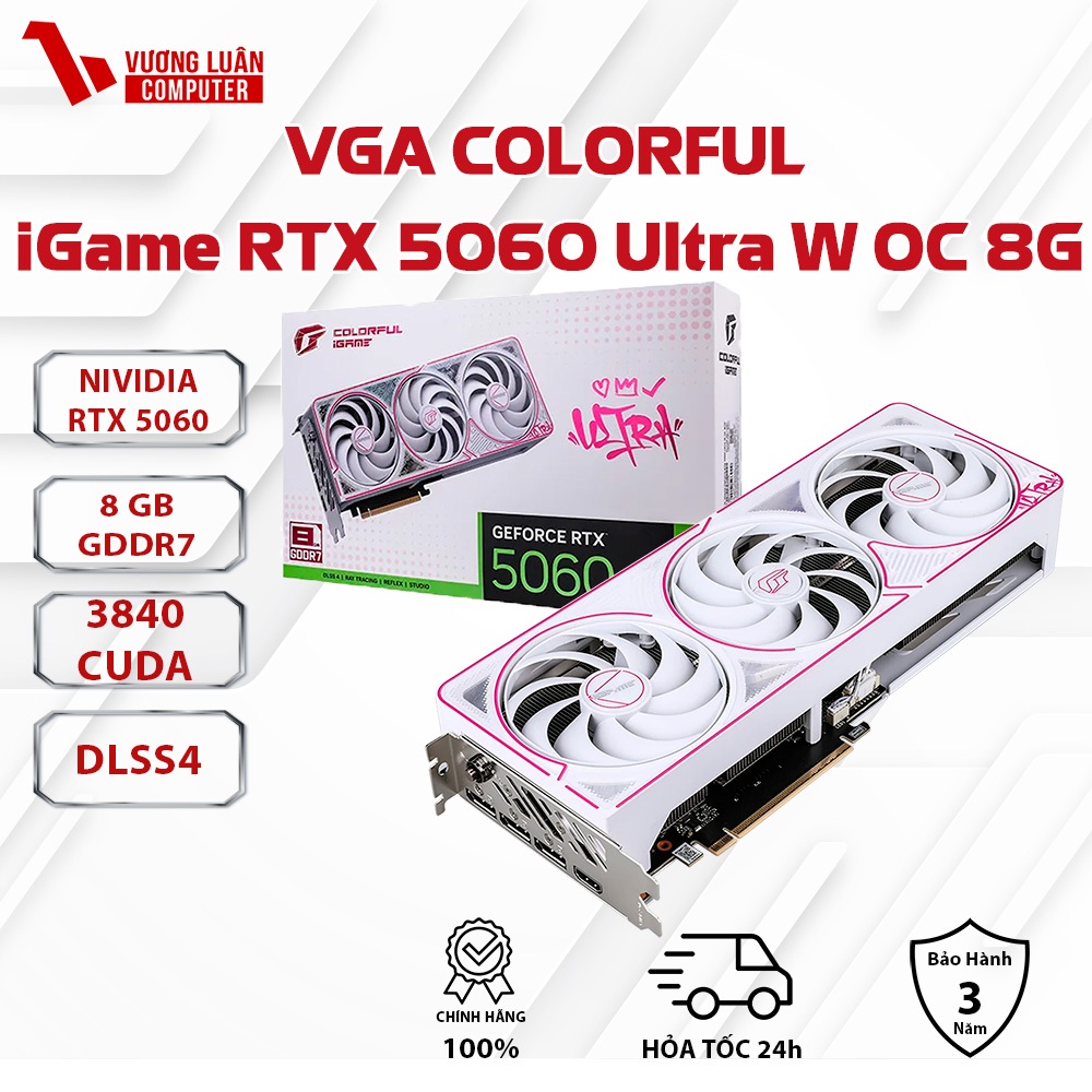 VGA Colorful iGame RTX 5060 Ultra W OC 8GB-V GDDR7 Chính Hãng FV ...