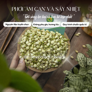 Trà Hoa Nhài Sấy Khô Sunbeleaf - Giảm Căng Thẳng, Giúp Ngủ Sâu, Ngủ Ngon - Túi Zip 100g