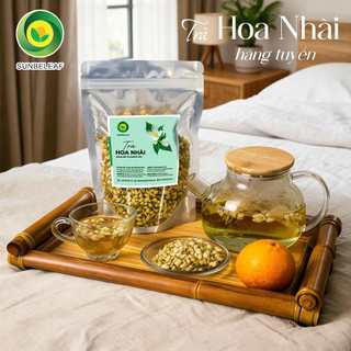 Trà Hoa Nhài Sấy Khô Sunbeleaf - Giảm Căng Thẳng, Giúp Ngủ Sâu, Ngủ Ngon - Túi Zip 100g