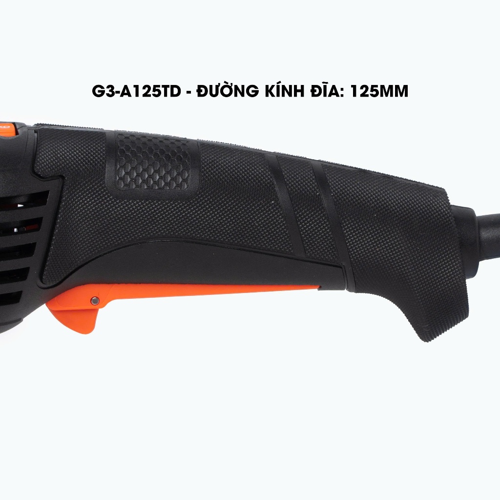 [Lưỡi 125mm] Máy mài điện cầm tay Gen3 HUKAN G3-A125TD,Công suất khủng 1200w, 6 cấp tốc độ