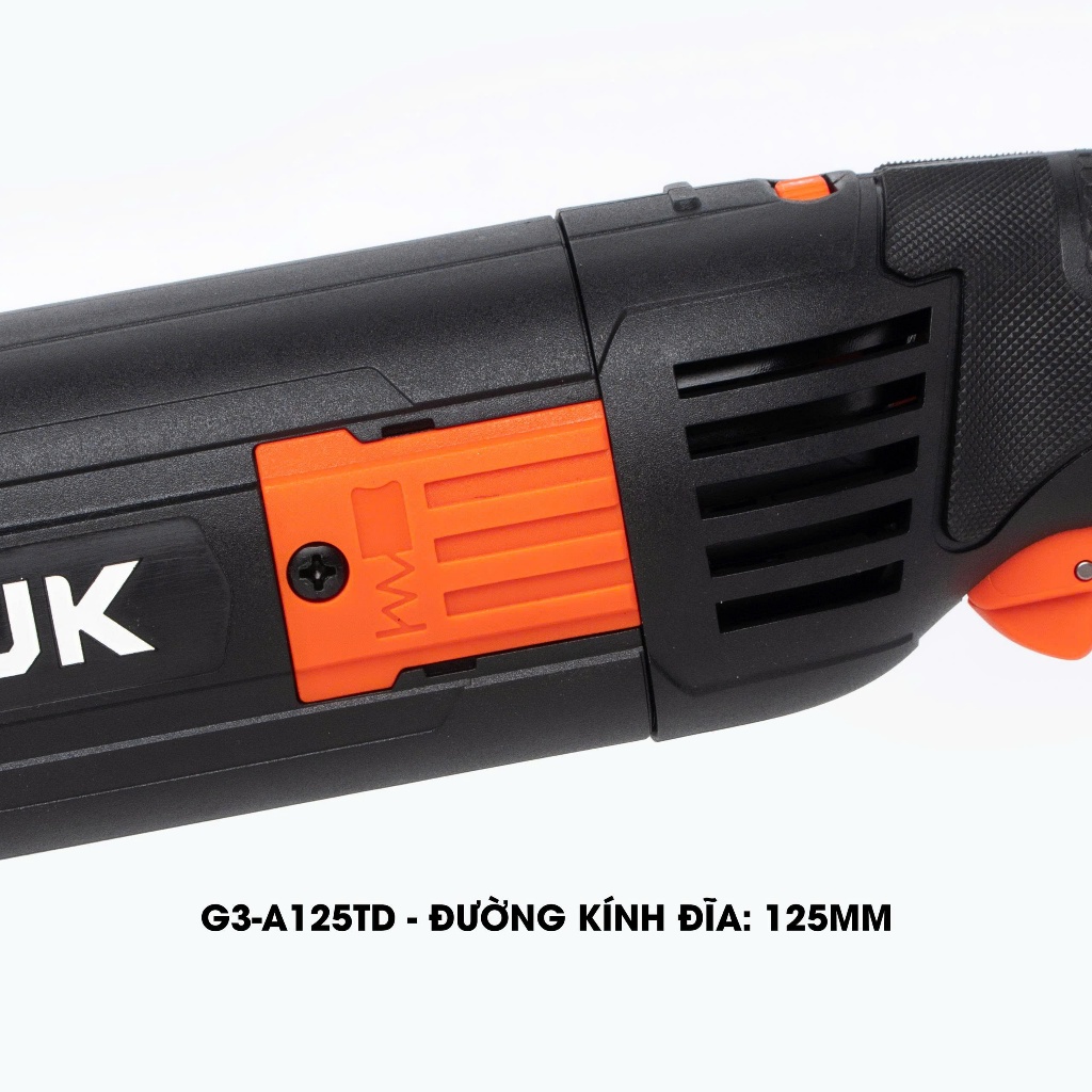[Lưỡi 125mm] Máy mài điện cầm tay Gen3 HUKAN G3-A125TD,Công suất khủng 1200w, 6 cấp tốc độ