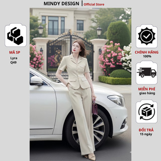LYRA - Set bộ nữ áo vest quần ống suông thiết kế công sở cao cấp MindyDesign ( bán lẻ áo và quần)