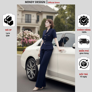 LYRA - Set bộ nữ áo vest quần ống suông thiết kế công sở cao cấp MindyDesign ( bán lẻ áo và quần)