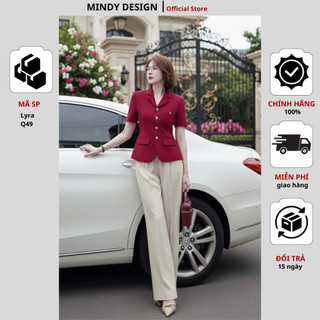 LYRA - Set bộ nữ áo vest quần ống suông thiết kế công sở cao cấp MindyDesign ( bán lẻ áo và quần)