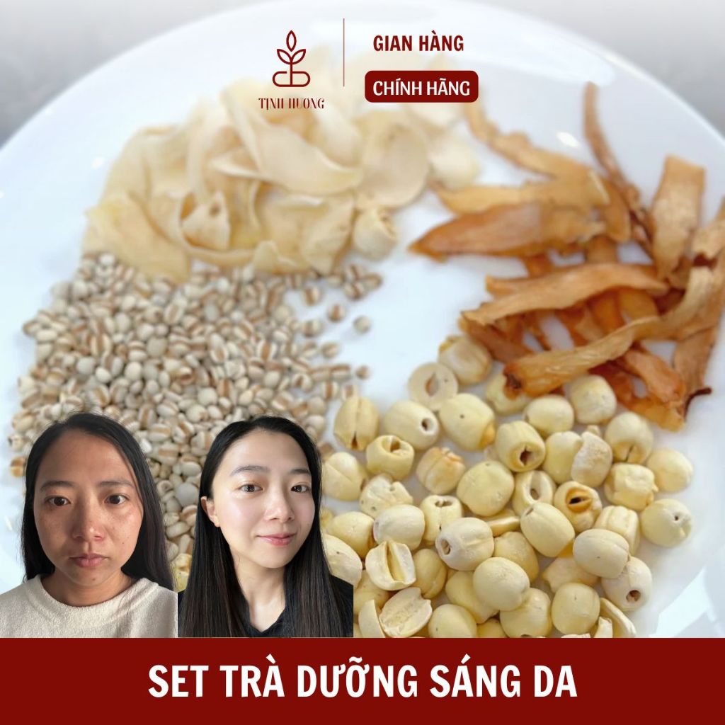 Trà Dưỡng Sáng Da Tự Nhiên – 4 Vị Thảo Mộc | Giảm Mụn, Dưỡng Da Hồng Hào