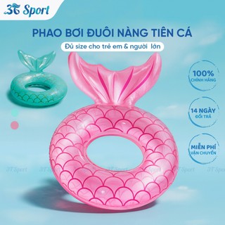 Phao bơi Đuôi Nàng Tiên Cá đủ size cho người lớn và trẻ em dùng khi bơi hồ bơi biển sống ảo PTR-NTC