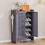 Tủ giày cửa mở dung tích lơn cho căn hộ, chung cư sang trọng, tủ đựng giày dép7,8 tầng lắp ghép tiện lợi — ảnh 7