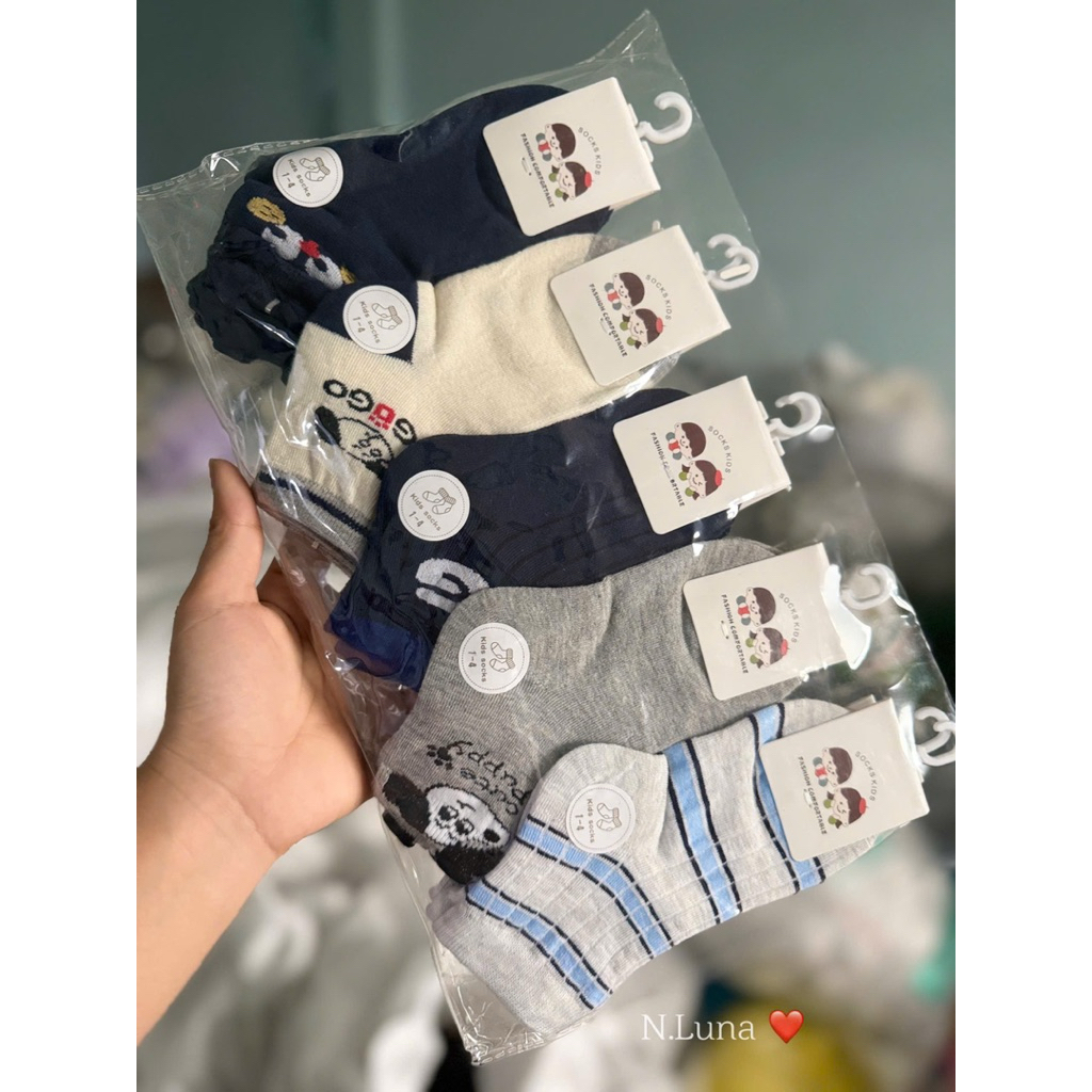Set 10 đôi tất trẻ em 1-12y