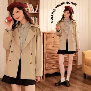 BLEUBIRD Áo khoác nữ khaki Collins Trenchcoat