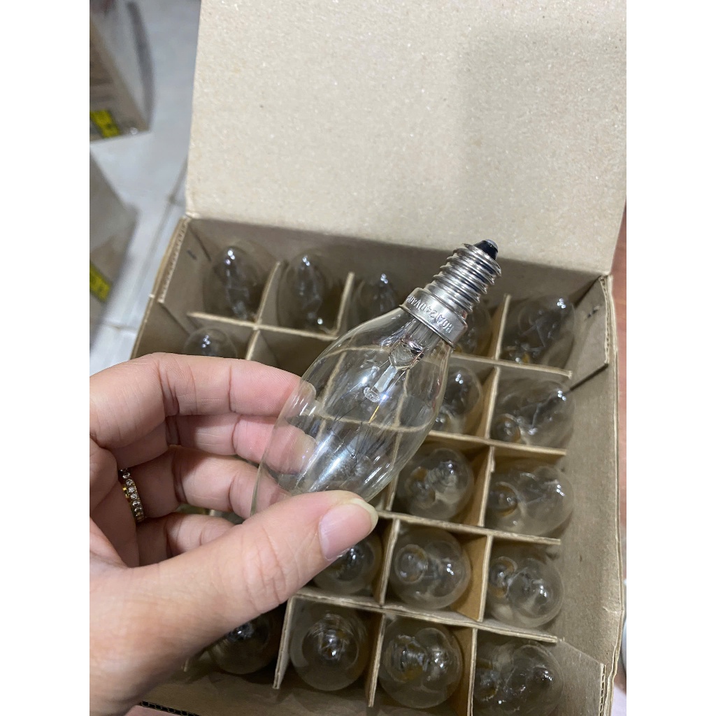 <Giá 1 bóng> Đèn sợi tóc 40W- C35-220V, đuôi E14, E27 dùng cho hôp chân hoặc giường đá muối himalaya | BigBuy360 - bigbuy360.vn