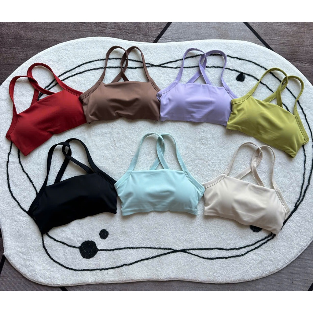 ÁO Bra CỔ U chất LULU KÈM MÚT RỜI D16 Tập Gym-Yoga-Aerobic HOTHISPORT