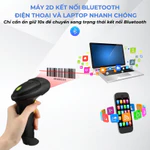 Máy bắn mã vạch Kaw 2D Hàng Chính Hãng, Không Dây, Bluetooth 5.0, Quét Mã Vạch Đa Tia Mã 1D, Mã QR - Bảo hành 12 tháng — ảnh 5