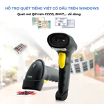 Máy bắn mã vạch Kaw 2D Hàng Chính Hãng, Không Dây, Bluetooth 5.0, Quét Mã Vạch Đa Tia Mã 1D, Mã QR - Bảo hành 12 tháng — ảnh 6