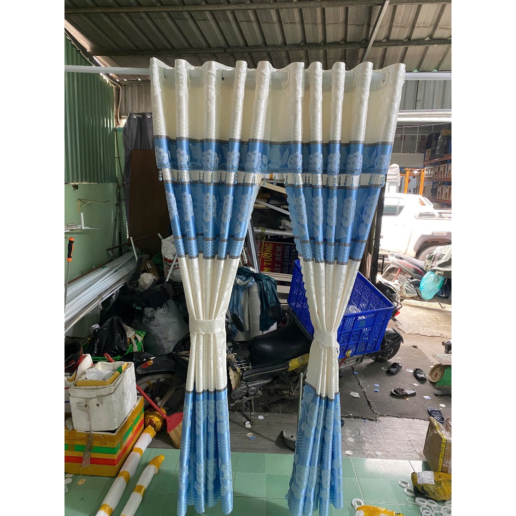 TRỌN BỘ RÈM CỬA BUỒNG GẤM THỔ CẨM( CHƯA CÓ THANH TREO & ĐÃ CÓ THANH TREO ) RÈM CỬA VIỆT HÀN