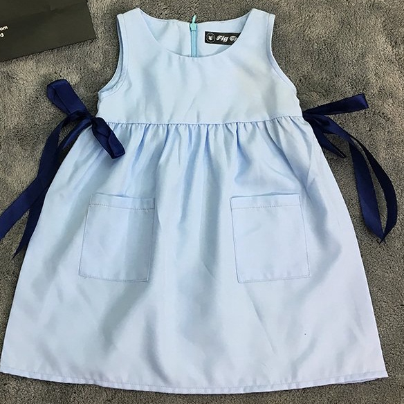 Áo sơ mi bé trai, váy bé gái Fig Tree màu xanh nhạt nhẹ nhàng, Thời Trang Cho Bé, Chất Mềm Mịn Mát