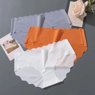 COMBO Quần lót nữ thun lạnh đúc su không đường may viền sóng, Quần chíp nữ kháng khuẩn DEVARI A09