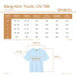 3PhầnTư - Áo Thun Unisex Căn Bản Nhẹ Thoáng Co Giãn 4 Chiều Từ Sợi Bắp Relax - TTSM24010