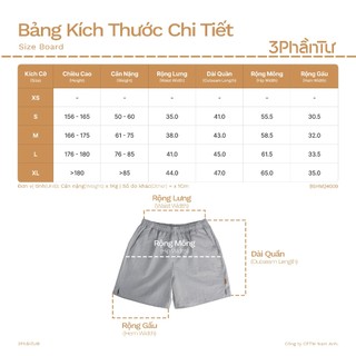 3PhầnTư - Quần Easy Short Nam Lưng Thun Dây Rút Vải Taslan Dù Gió - BSHM24009