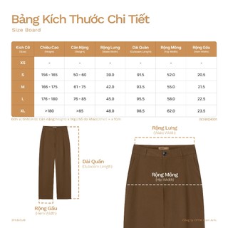 3PhầnTư - Quần Chinos Vải Cotton Dệt Chéo - BCNM24001