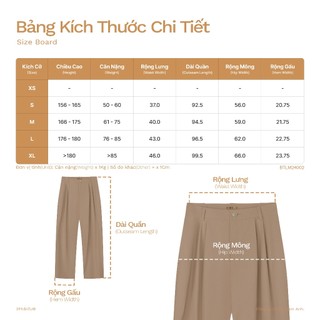 3PhầnTư - Quần Tây Xếp Ly Vải Nhẹ Mát Co Giãn Dệt Chéo Elasterell-P Dệt Chéo - BTLM24002