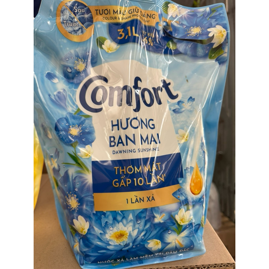 Nước xả hương nước hoa làm mềm vải Comfort Chăm sóc Chuyên sâu túi 3l - 3.7L