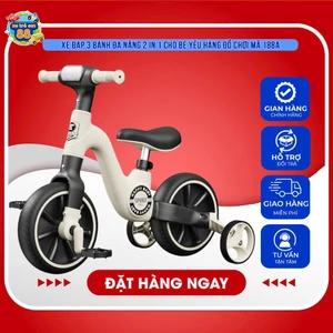 Xe Đạp 3 Bánh Đa Năng 2in1 mã 1088 ,mã 188 ,mã 318 Cho Bé Yêu, Thiết Kế Mẫu Mã Đa Dạng
