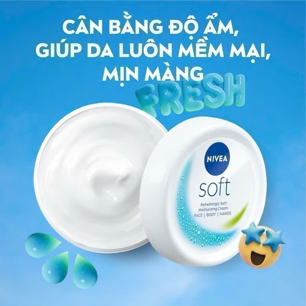 Kem Dưỡng Mềm Da NIVEA Soft Crème 50 ml / 200 ml