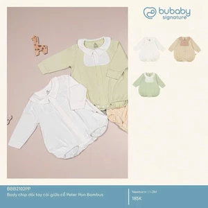 BU - Body chip dài tay cổ Peterpan bé gái Iconic 1 BCT2103BG - Trắng in Iconic 1 - SS25.T8A