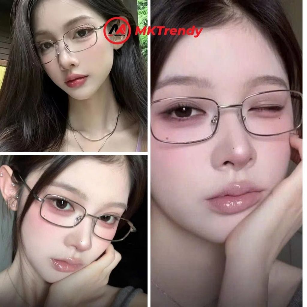 Kính thời trang nam nữ MKTRENDY kính lão viễn thị chống ánh sáng xanh chống tia UV đọc sách báo phong cách HK6