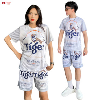 Bộ Nam Hè Thể Thao Chất Thun LẠNH , Mẫu Mới Đẹp Chất ( Bộ BIA TIGER BẠC ) KL2