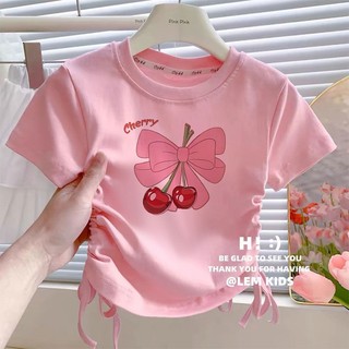 ÁO Thun Nữ MớI, Phong CáCh HàN QuốC, ThiếT Kế In HìNh Nơ ChấT LiệU MềM áO KiểU Nữ