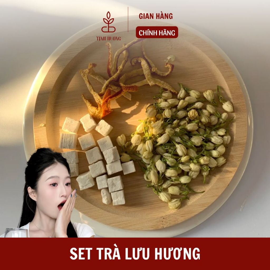 Set 20 Gói Trà Lưu Hương Thơm Cơ Thể Hoa Nhài Trần Bì Bạch Phục Linh